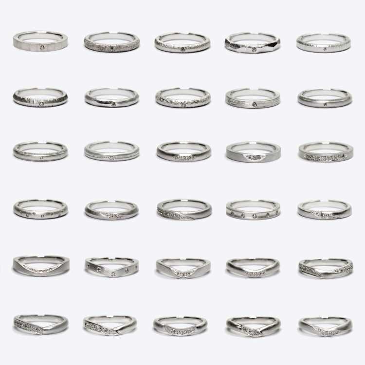 手作り結婚指輪サンプル30本